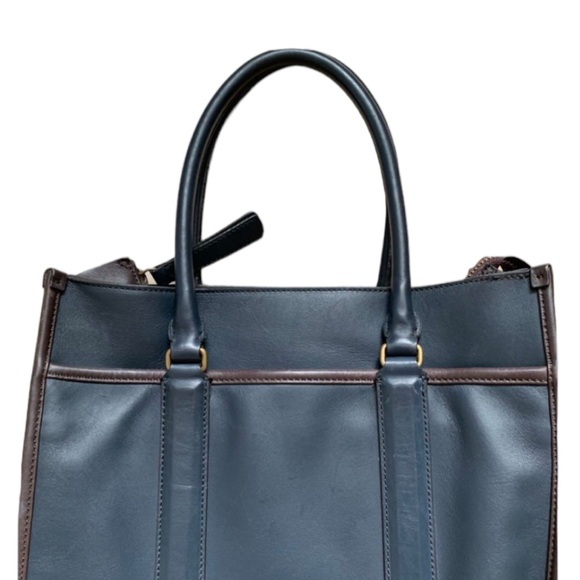 XL coach bleecker legacy tote bag all leather 70725 - Picture 6 of 7